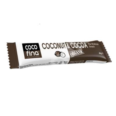 Baton organic cu cocos si cacao CocoFina, 40 g, Activ Pharma Star