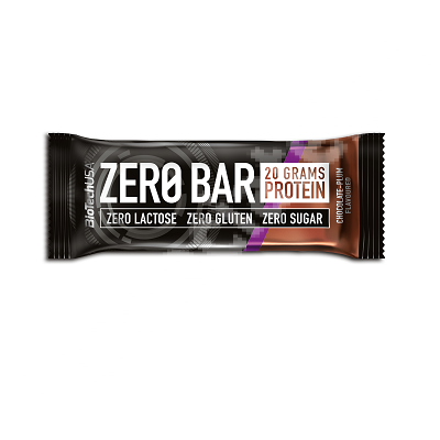 Baton proteic Ciocolata si Prune Zero Bar, 50 g, BioTechUSA