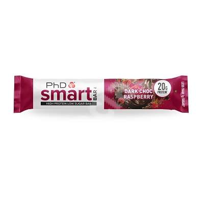 Baton proteic PhD Smart Bar Darc Choc Raspberry, 64 g, PhD Nutrition