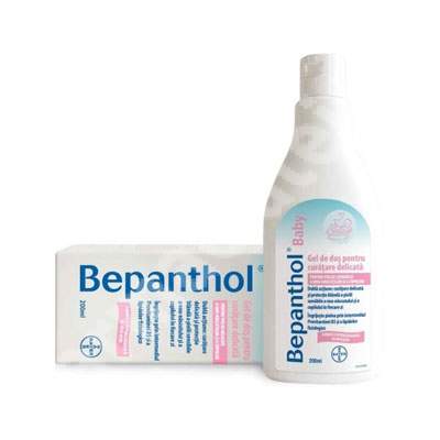 Bepanthol Baby -Gel de dus pentru curatare delicata, 200 ml, Bayer