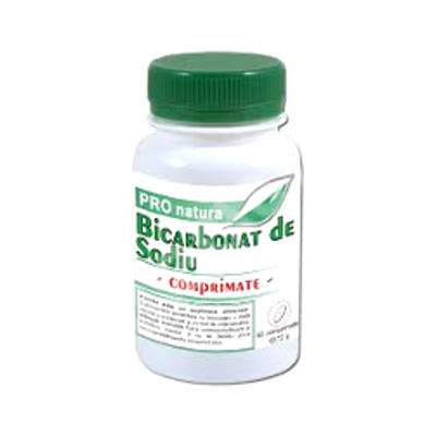 Bicarbonat de sodiu, 60 comprimate, Pro Natura