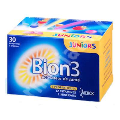 Bion 3 Junior, 30 comprimate masticabile, Merck