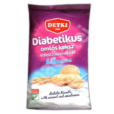 Biscuiti de casa diabetici cu cocos indulcitori, 180 g, Detki