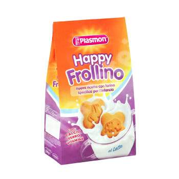 Biscuiti Happy Frollino cu lapte, Gr. +10 luni, 300 g, Plasmon