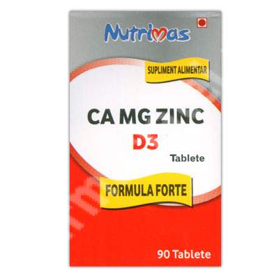 Ca Mg Zinc D3 Formula Forte, 90 tablete, Nutrimas