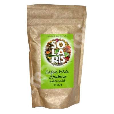 Cafea Verde Arabica macinata, 250 g, Solaris