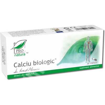 Calciu biologic, 30 capsule, Pro Natura