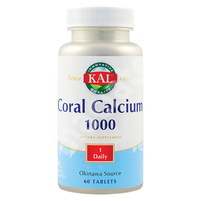 Calciu Coral 1000 Kal, 60 tablete, Secom
