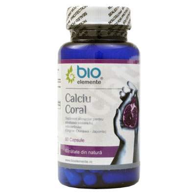 Calciu Coral, 60 capsule, Bio Elemente