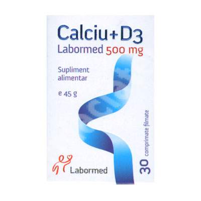 Calciu D3, 30 comprimate, Labormed