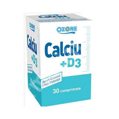 Calciu + D3, 30 comprimate, Ozone Laboratories