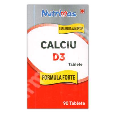 Calciu D3 Formula Forte, 90 tablete, Nutrimas