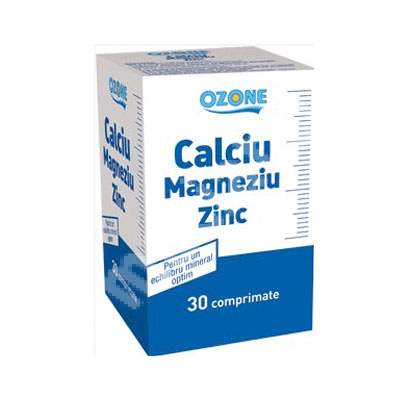Calciu Magneziu Zinc, 30 tablete, Ozone Laboratories