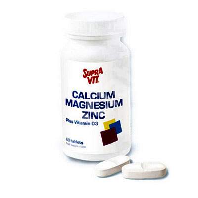 Calciu Magneziu Zinc Supra Vit, 60 tablete, Kendy