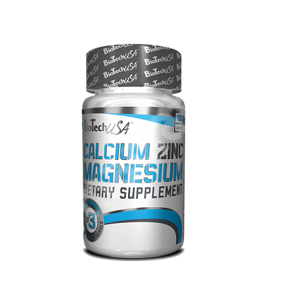 Calcium Zinc Magnezium, 100 comprimate, Biotech USA
