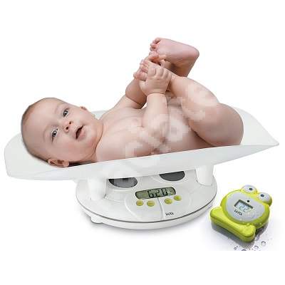 Cantar pentru bebelusi, PS3004 +  Termometru digital de baie, TH4007, Laica