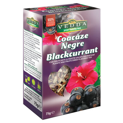 Ceai de Coacaze Negre, 75 g, Vedda
