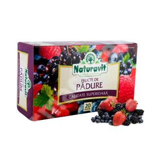 Ceai de fructe de padure, 20 plicuri, Naturavit