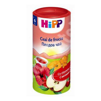Ceai de fructe pentru copii, Gr. 6 luni, 200 g, Hipp