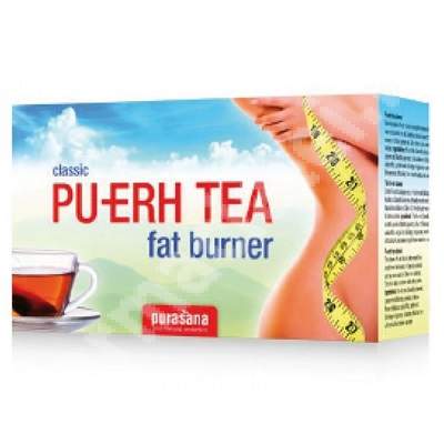 Ceai pentru slabit PuErh Tea, 20 plicuri, Purasana