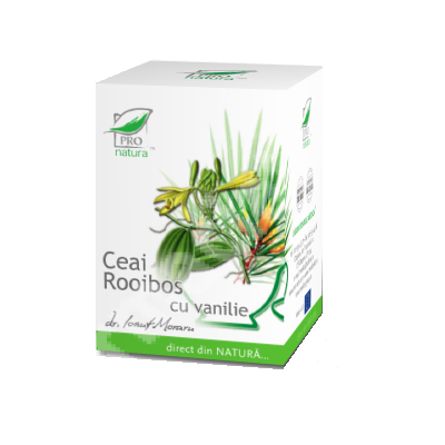 Ceai Rooibos cu vanilie, 20 plicuri, Pro Natura