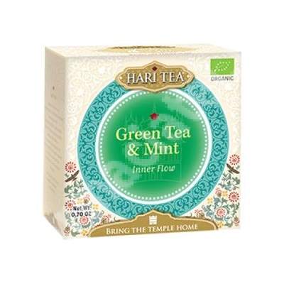 Ceai verde cu menta Inner Flow, 10 plicuri, Hari Tea