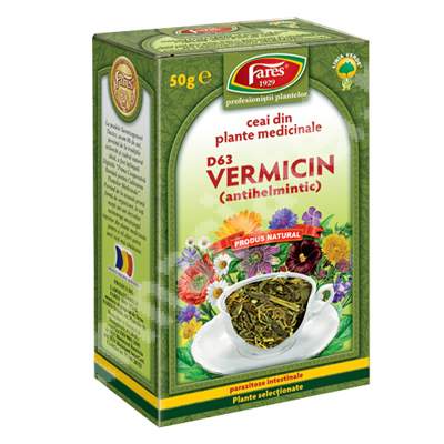 Ceai Vermicin, D63, 50 g, Fares