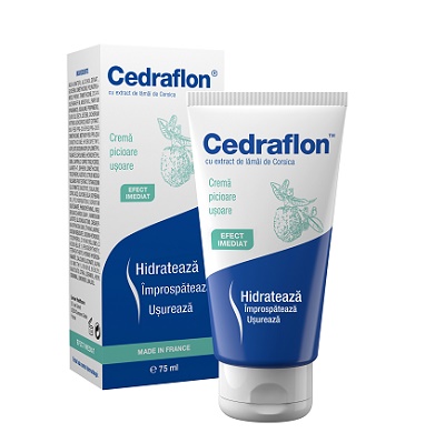 Cedraflon crema picioare usoare, 75 ml, Servier Healthcare