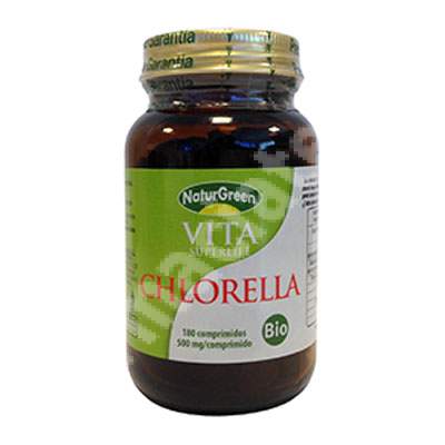 Chlorella ecologica, 180 comprimate, NaturGreen