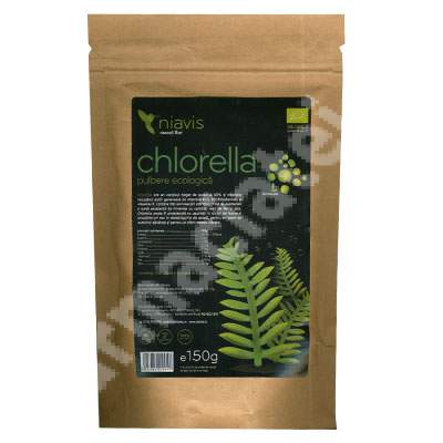 Chlorella pulbere ecologica, 150 g, Niavis