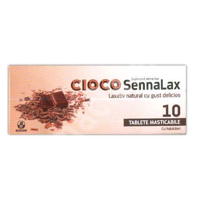 Cioco SenaLax, 10 tablete masticabile, Biofarm