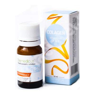 Colagen vitamina A si E, 10 ml, Biomedicus