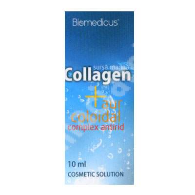 Collagen+Aur coloidal complex antirid, 10 ml, Biomedicus