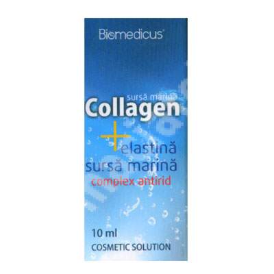Collagen+Elastina sursa marina complex antirid, 10 ml, Biomedicus