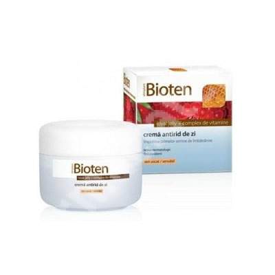 Crema antirid de zi pentru ten uscat si sensibil Bioten, 50 ml, Sarantis