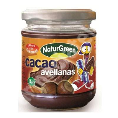 Crema Bio de alune de padure si cacao, 200 g, Naturgreen