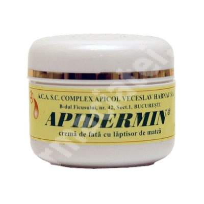 Crema cu laptisor de matca Apidermin, 40 g, Complex Apicol