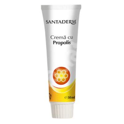 Crema cu propolis Santaderm, 50 ml, Viva Pharma