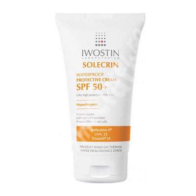 Crema cu protectie solara rezistenta la apa SPF 50+ Solecrin, 50 ml, Iwostin 