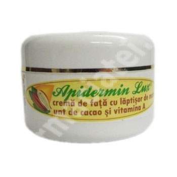 Crema de fata cu laptisor de matca Apidermin, 45 ml, Complex Apicol Veceslav