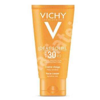 Crema de fata protectie solara ridicata piele sensibila SPF 30 Ideal Soleil, 50 ml, Vichy