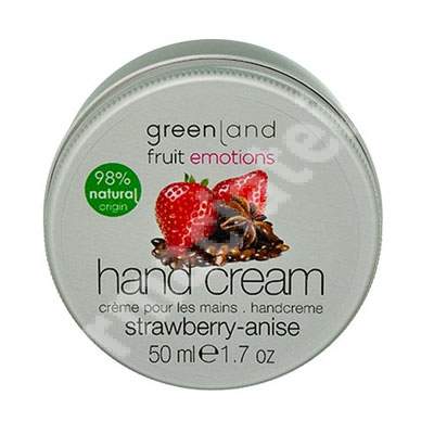 Crema de maini cu capsuni si anason, 50 ml, Greenland