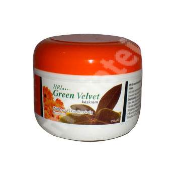 Crema de maini cu extract de ceai verde si calendula Green Velvet, 250 ml, Vitalion