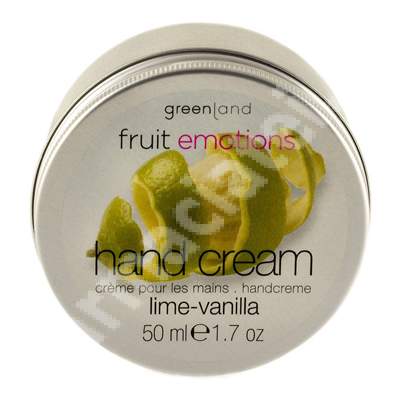 Crema de maini cu lamaie verde si vanilie, 50 ml, Greenland