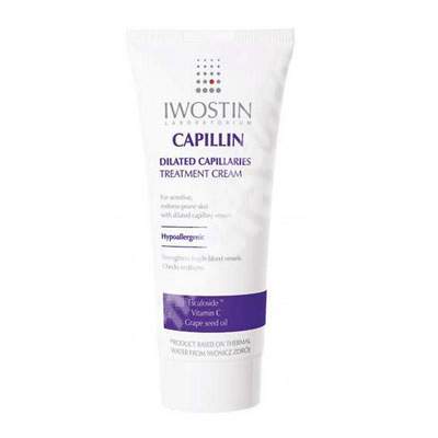 Crema de noapte pentru capilare dilatate Capillin, 40 ml, Iwostin 