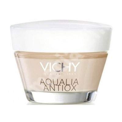 Crema hidratanta 24H pentru ten normal si uscat Aqualia Antiox, 50 ml, Vichy
