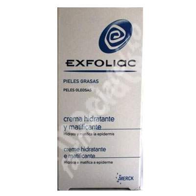 Crema hidratanta matifianta Exfoliac, 40 ml, Merck