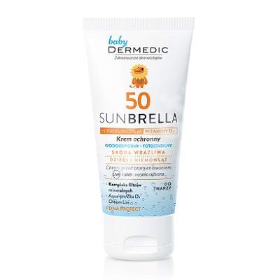 Crema pentru protectie solara SPF 50+ Sunbrella Baby, 50 g, Dermedic