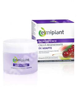 Crema regeneranta de noapte Cirese&Serum Botanic Skin Defence, 50 ml, Elmiplant