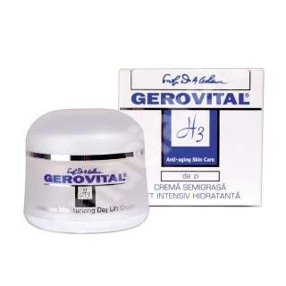 Crema semigrasa lift intensiv hidratanta H3, 30 ml, Gerovital 